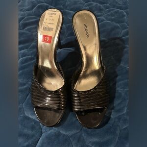 Style & Co. Black Strappy Heels